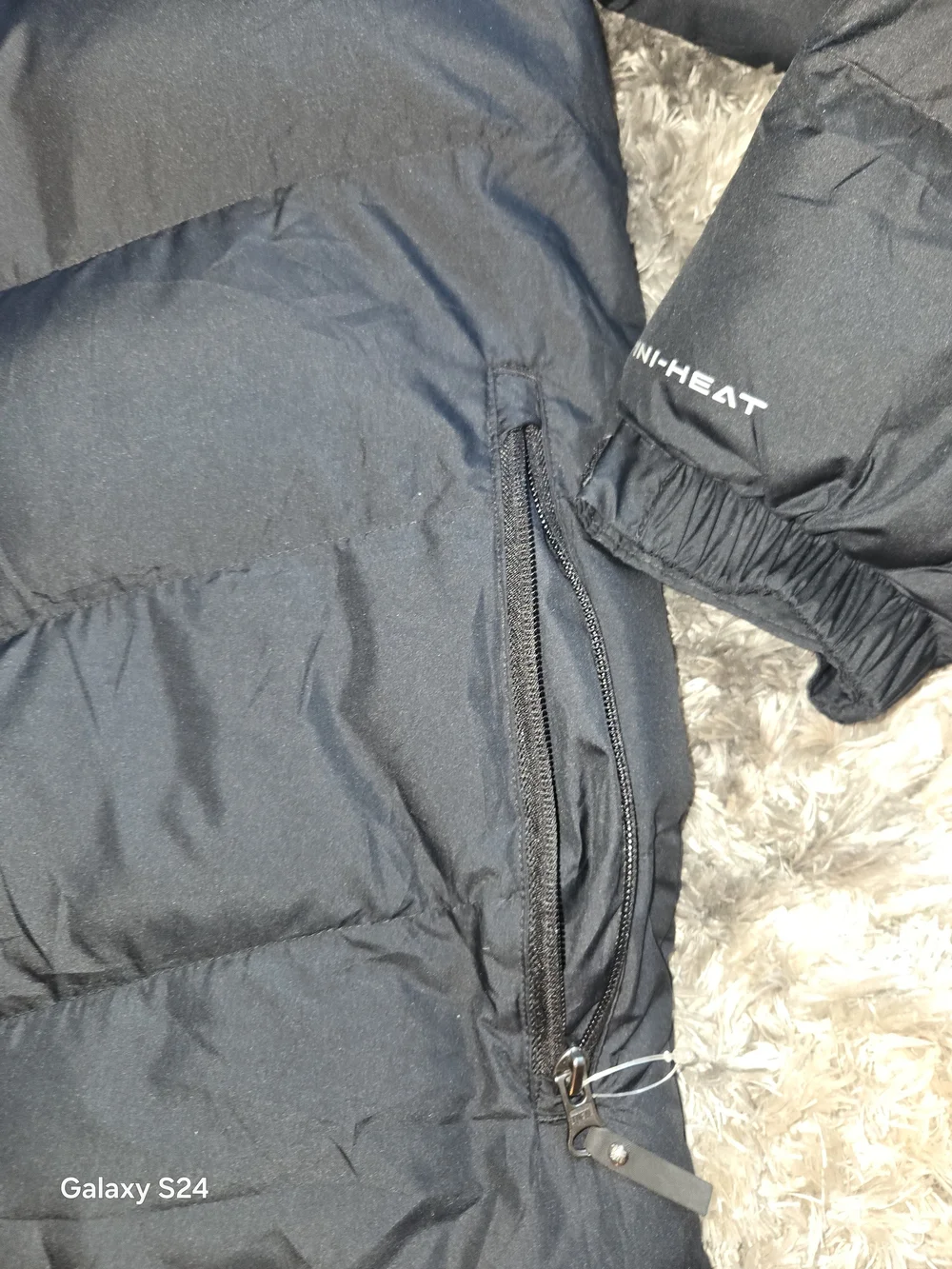 Columbia Black Puffy Hooded Down Jacket - Picture 2 of 6